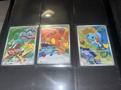 Pokemon TCG First Partner Illustration Collection Series 1 Kanto GEN 1 3x Cards - Image 1