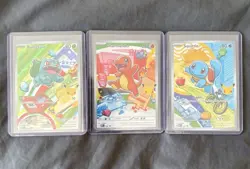 Pokemon TCG First Partner Illustration Collection Series 1 Kanto GEN 1 3x Cards - Image 1
