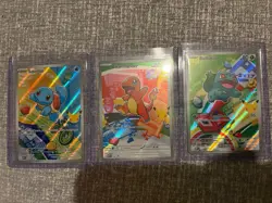 Pokemon TCG First Partner Illustration Collection Series 1 Kanto Gen 1 3x Cards - Image 1