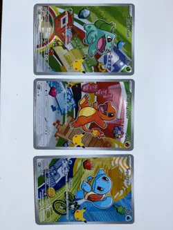 Pokemon TCG First Partner Illustration Collection Series 1 Kanto GEN 1 3x Cards - Image 2