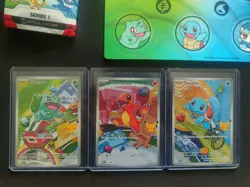 Pokemon TCG First Partner Illustration Collection Series 1 Kanto GEN 1 3x Cards - Image 1