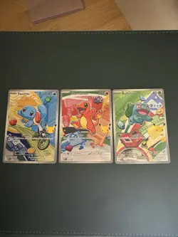 Pokemon TCG First Partner Illustration Collection Series 1 Kanto GEN 1 3x Cards - Image 1