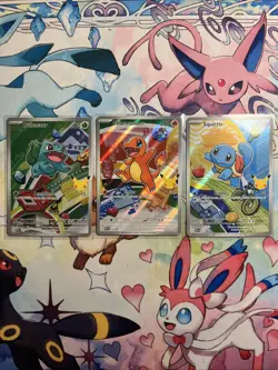 Pokemon TCG First Partner Illustration Collection Series 1 Kanto GEN 1 3x Cards - Image 1