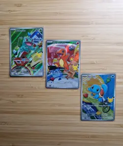 Pokemon TCG First Partner Illustration Collection Series 1 Kanto GEN 1 3x Cards - Image 2
