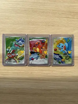 Pokemon TCG First Partner Illustration Collection Series 1 Kanto GEN 1 3x Cards - Image 1