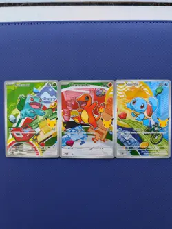 Pokemon TCG First Partner Illustration Collection Series 1 Kanto GEN 1 3x Cards - Image 1