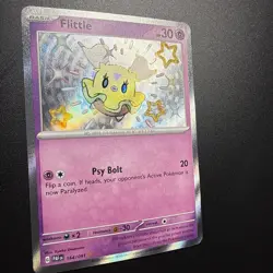 Pokemon Card Flittle 164/091 SV Paldean Fates Baby Shiny Rare NM - Image 1
