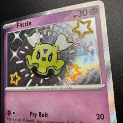 Pokemon Card Flittle 164/091 SV Paldean Fates Baby Shiny Rare NM - Image 2