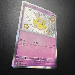 Pokemon Card Flittle 164/091 SV Paldean Fates Baby Shiny Rare NM - Image 3