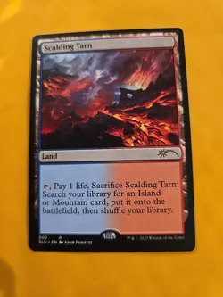 MTG Magic the Gathering Scalding Tarn Card #002 Secret Lair Ultimate Edition - Image 1