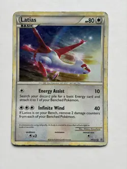Latias HGSS10 Black Star Promos Cosmos Holo Pokemon Card - MP - Image 1