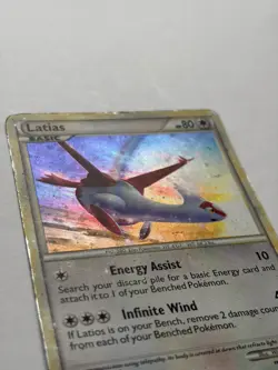 Latias HGSS10 Black Star Promos Cosmos Holo Pokemon Card - MP - Image 4