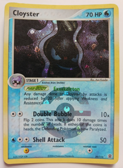 Cloyster Pokemon Card Reverse Holo Rare 20/112 EX FireRed & LeafGreen Vintage LP - Image 1