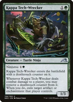 MTG Magic NEO Kamigawa Neon Dynasty - 1x EN NM 198 U Kappa Tech-Wrecker - Image 1