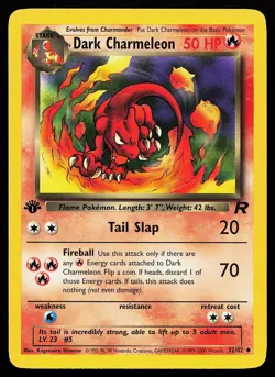 Dark Charmeleon 32/82 Uncommon 1st Edition Team Rocket Pokemon Card - Image 1