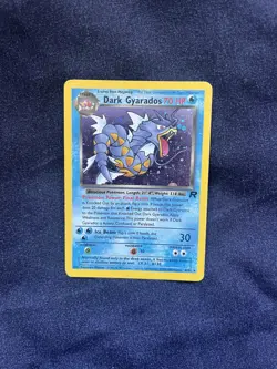 Pokemon TCG Dark Gyarados 8/82 Team Rocket Holo Rare WOTC Card - Image 1