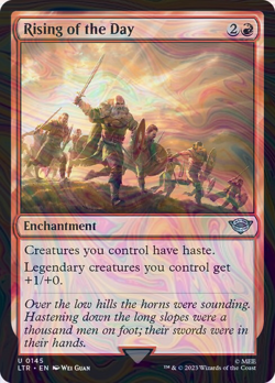 Foil Rising of the Day - The Lord of the Rings: Tales of Middle-earth | MTG Card - Image 1