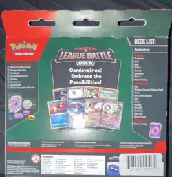 Pokemon League Battle Deck Gardevoir ex 60 Cards Foil Deck Box Dice Markers - Image 2