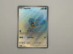 Squirtle 170/165 IR NM Raw Pokemon Card 151 Illustration Rare - Image 1