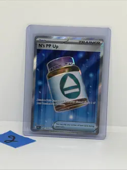 Pokemon N's PP Up Trainer-Item Full Art Foil Rare Card 262/217 - Image 1
