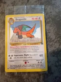 Pokemon Dragonite Rare 1999 Film Black Star Promo Card - Image 1