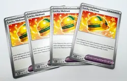 Lucky Helmet 158/167 4x x4 Pokemon Cards 2024 Twilight Masquerade Playset - Image 1