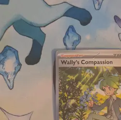 Pokemon TCG Mega Evolution Wally’s Compassion Trainer Card 186/132 Near Mint NM - Image 2