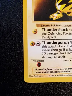 ELECTABUZZ WOTC 20/102 Shadowless Base Set Pokemon 1999 Card - Image 5