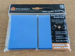TTCombat Matte Card Sleeves - Blue - Standard Size 66x91mm (100 Pack) TCG - Image 2