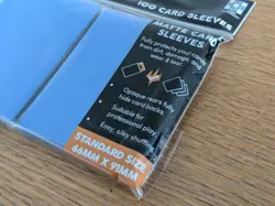 TTCombat Matte Card Sleeves - Blue - Standard Size 66x91mm (100 Pack) TCG - Image 4