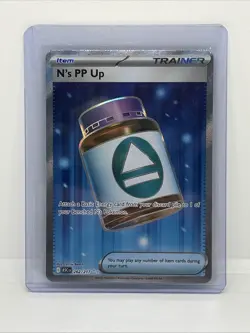 Pokemon N's PP Up Trainer-Item Full Art Foil Rare Card 262/217 - Image 1