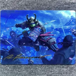 Leonardo, Sewer Samurai Art Card [GOLD STAMPED SIGNATURE] #1/54, MTG TMNT - Image 1