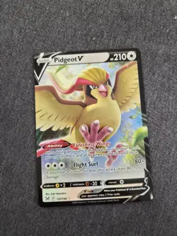 Pidgeot V 137/196 - Lost Origin - Pokemon Card - Near Mint - Image 1
