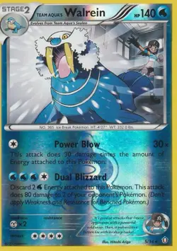 Pokemon Team Aqua's Walrein 5/34 Double Crisis Holo Rare Card - Image 1
