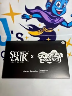 Magic MTG SpongeBob: Internet Sensation Secret lair box sealed rainbow foil - Image 1