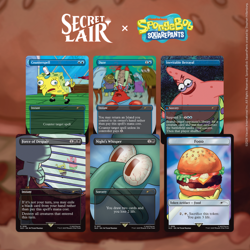 Magic MTG SpongeBob: Internet Sensation Secret lair box sealed rainbow foil - Image 3