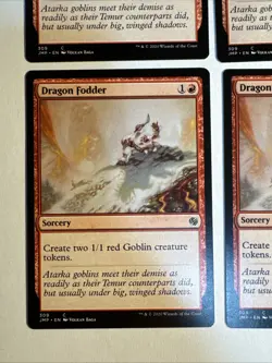 4x Mtg Jumpstart Dragon Fodder NM/M Magic The Gathering - Image 2