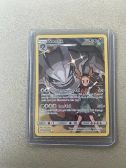 Pokemon Steelix Full Art Secret Rare Holo SM Cosmic Eclipse 247/236 170HP - Image 2