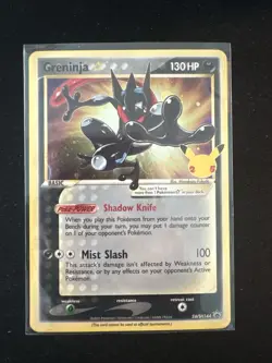 Pokemon TCG Greninja Star SWSH144 Celebrations Black Star Promo - Image 1