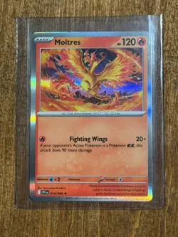 2025 Pokemon TCG Mega Evolution Phantasmal Flames #014 Moltres Holo U - Image 1