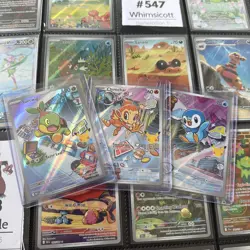 Pokemon First Partner Illustration Collection Turtwig Chimchar Piplup Promo Set - Image 1