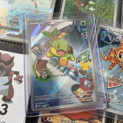 Pokemon First Partner Illustration Collection Turtwig Chimchar Piplup Promo Set - Image 2