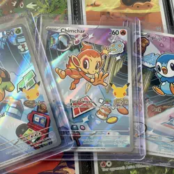 Pokemon First Partner Illustration Collection Turtwig Chimchar Piplup Promo Set - Image 3