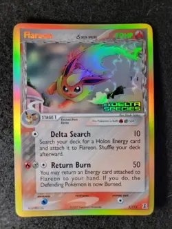 Pokemon - EX Delta Species - Flareon 5/113 Reverse Holo - Image 1