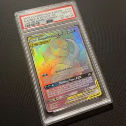 2019 POKEMON SUN & MOON UNIFIED MINDS #239 FULL ART/SLOWPOKE & PSYDUCK GX PSA 10 - Image 1