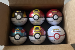 Pokemon TCG Full Case Six (6) Factory Sealed G25 Costco Pokeballs - 18 Packs - Image 1