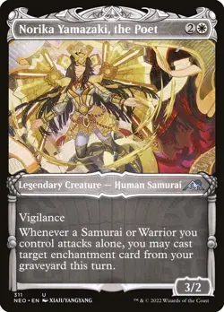 MTG Magic NEO Kamigawa Neon Dynasty - 1x EN NM 311 U Norika Yamazaki, the Poet - Image 1