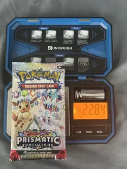 HEAVY 🔥22.84g🔥 Pokemon TCG Prismatic Evolutions Booster Pack SEALED - Image 1