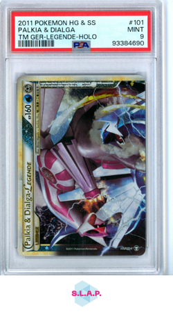 PALKIA & DIALGA POKEMON 101/102 2011 HG & SS - DEUTSCH PSA 9 - Image 1