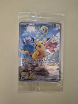 Pokemon Pikachu 027 Scarlet & Violet Black Star Promo # 027 Chest (1 Sealed) - Image 1